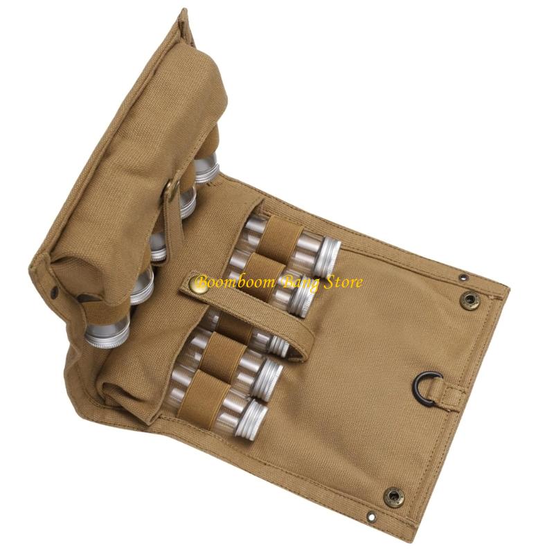 Spice Kit Compact - 270C Bolsa dobrável lona para especiarias,