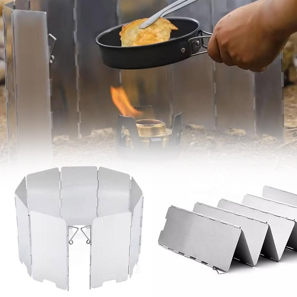 Camping Cooking Windscreen - Escudo de vento dobrável ao ar