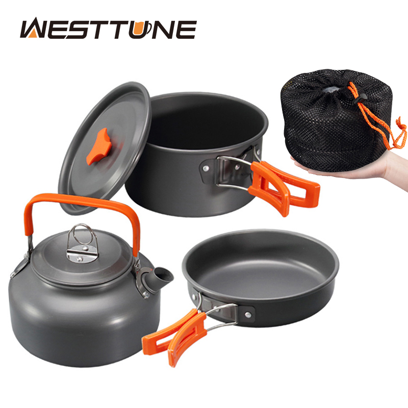 Camping Cooking Survival - Westtune kit de panelas de acampamento
