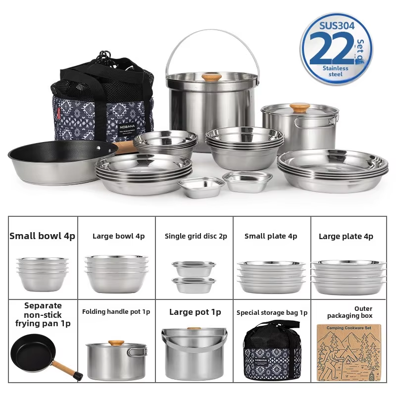 Camping Cooking Rice - Nobana mais novo conjunto de panela