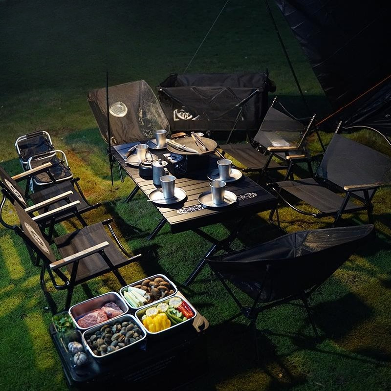 Camping Cooking Canopy - Conjunto de acampamento barraca ao ar