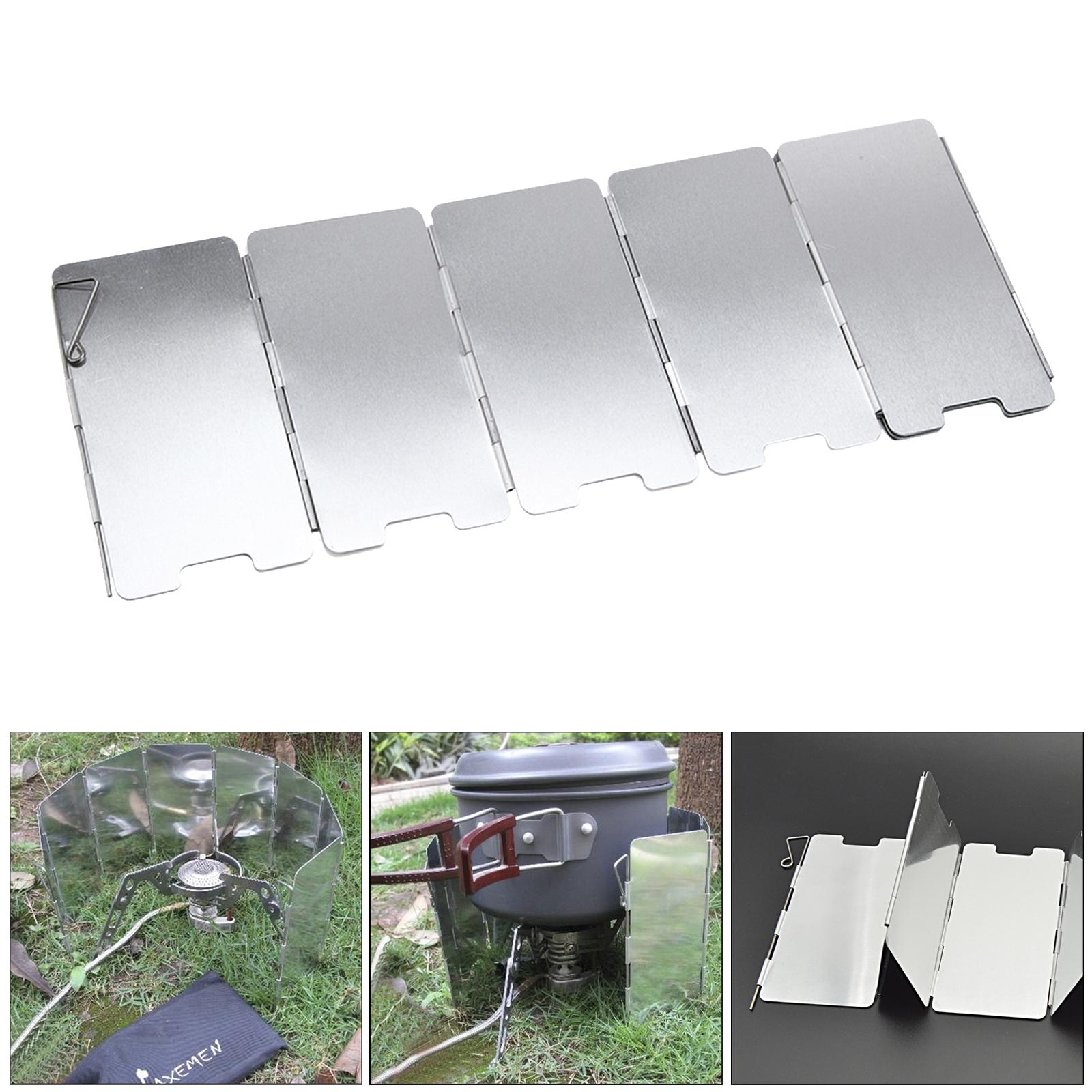 Camping Cooking Windscreen - Acessório de Cozinha para Camping Leve
