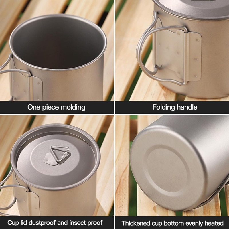 Caneca de Camping em Titânio c - Camping Cooking Survival avaliação e preço