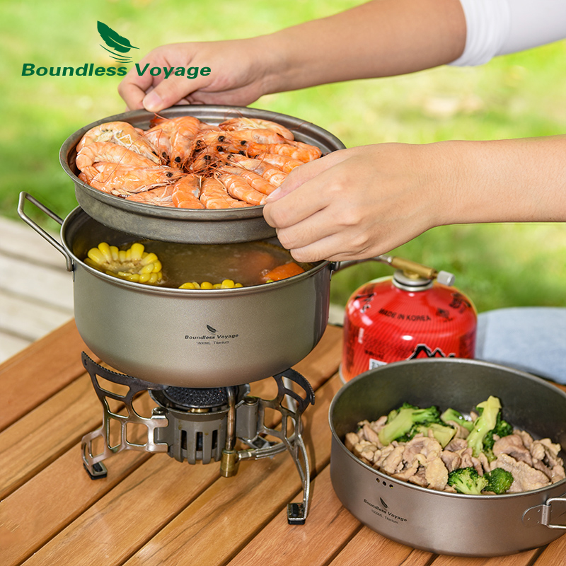 Boundless voyage titânio panel - Camping Cooking Rice avaliação e preço