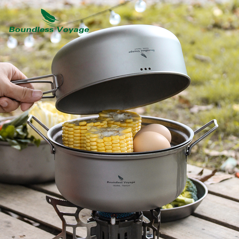 Boundless voyage titânio panel - Camping Cooking Rice avaliação e preço