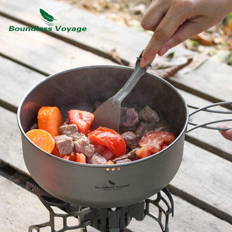 Boundless voyage titânio panel - Camping Cooking Rice avaliação e preço