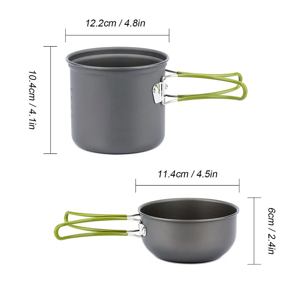 Kit de panelas para acampament - Camping Cooking Rice avaliação e preço