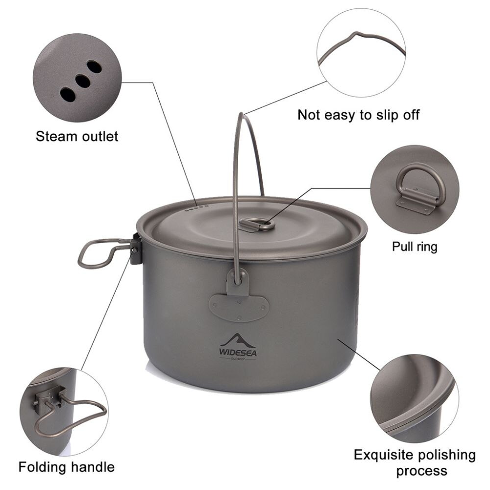 Widesea-Conjunto De Panelas De - Camping Cooking Rice avaliação e preço