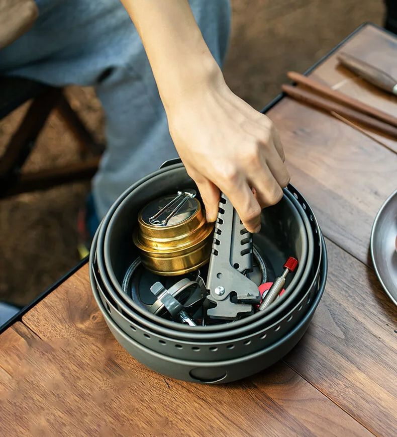 Fogão a gás de acampamento fog - Camping Cooking Rice avaliação e preço