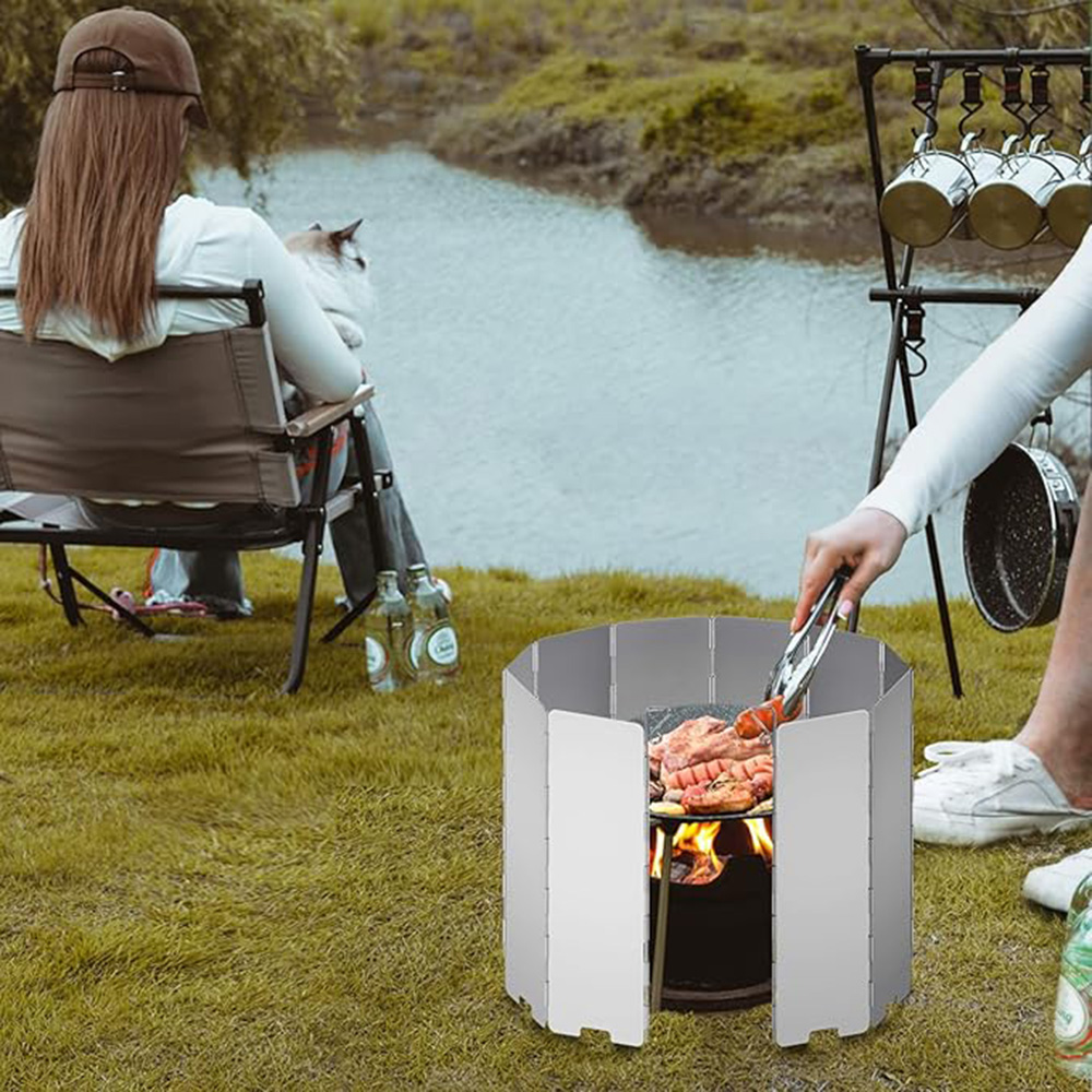 Para-vento Dobrável para Fogão - Camping Cooking Windscreen avaliação e preço