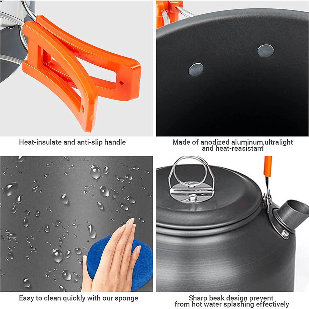 1 pçs/1 conjunto kit de panela - Camping Cooking Rice avaliação e preço