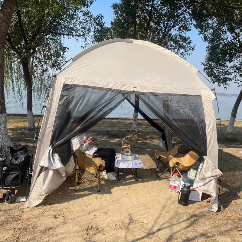 Tenda de acampamento com prote - Camping Cooking Canopy avaliação e preço