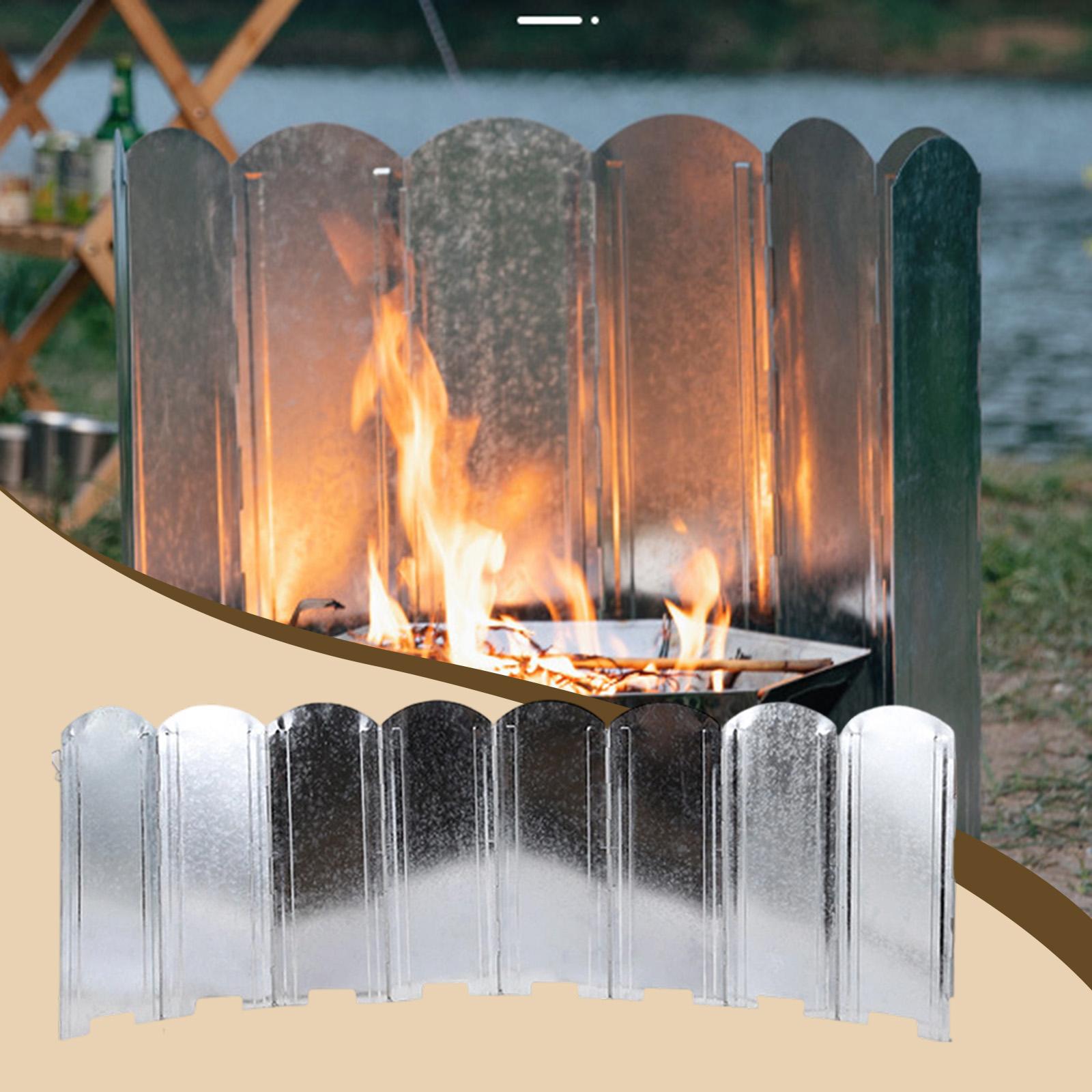 Protetor de Vento Dobrável par - Camping Cooking Windscreen avaliação e preço