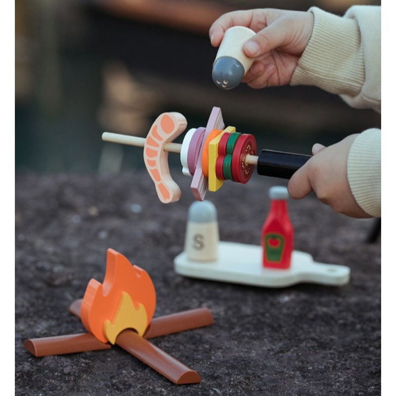 Acampamento de madeira fingir  - Camping Cooking Kids avaliação e preço