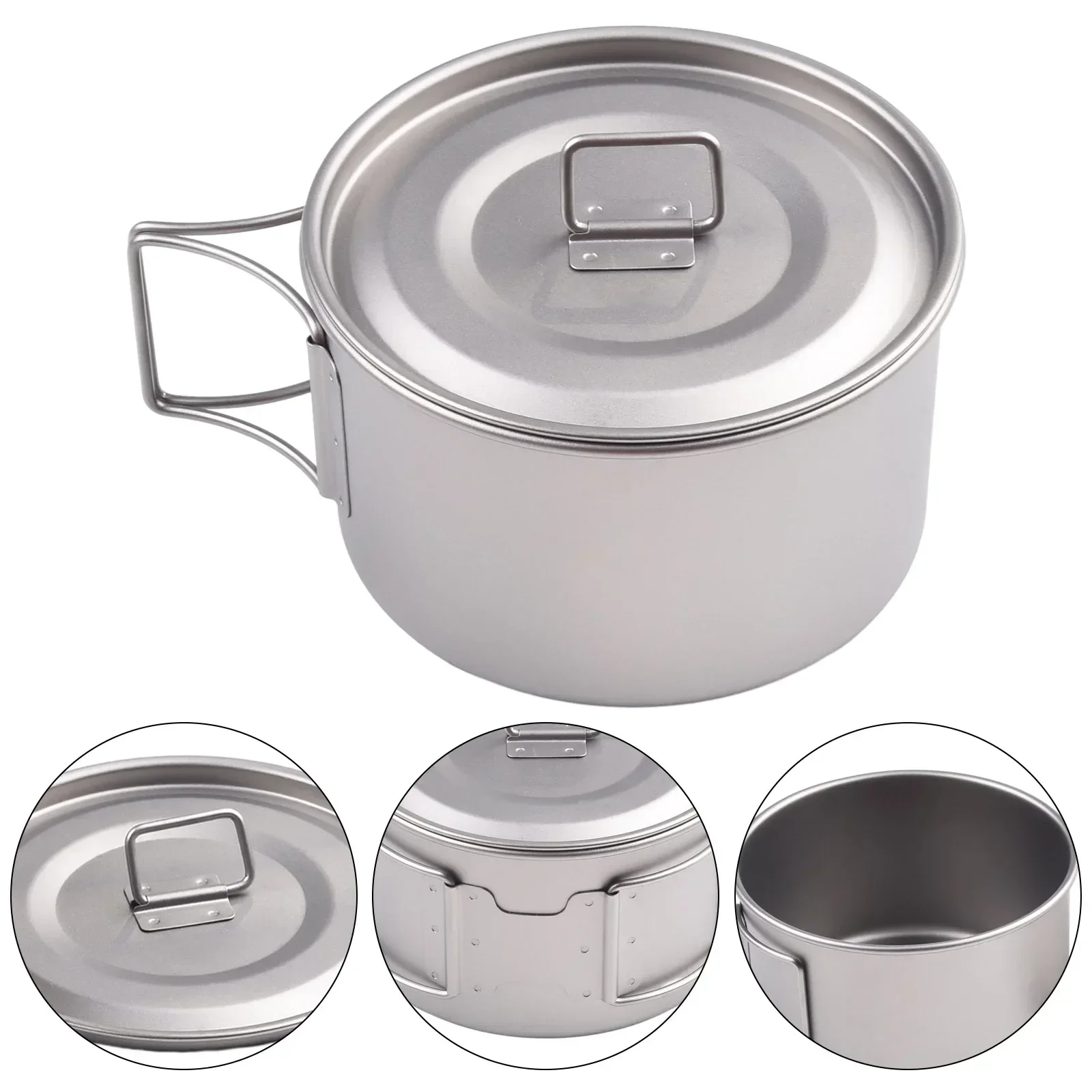 Tigela de titânio com alça dob - Camping Cooking Survival avaliação e preço