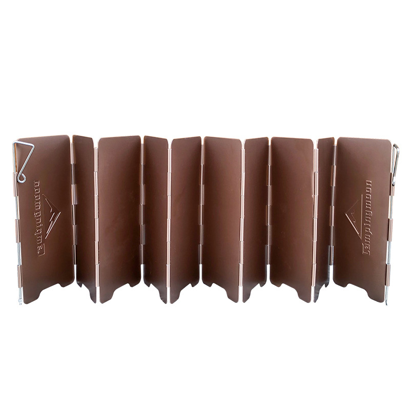 10 placas de bronze-colorido d - Camping Cooking Windscreen avaliação e preço