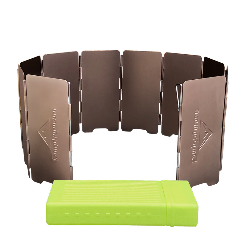10 placas de bronze-colorido d - Camping Cooking Windscreen avaliação e preço