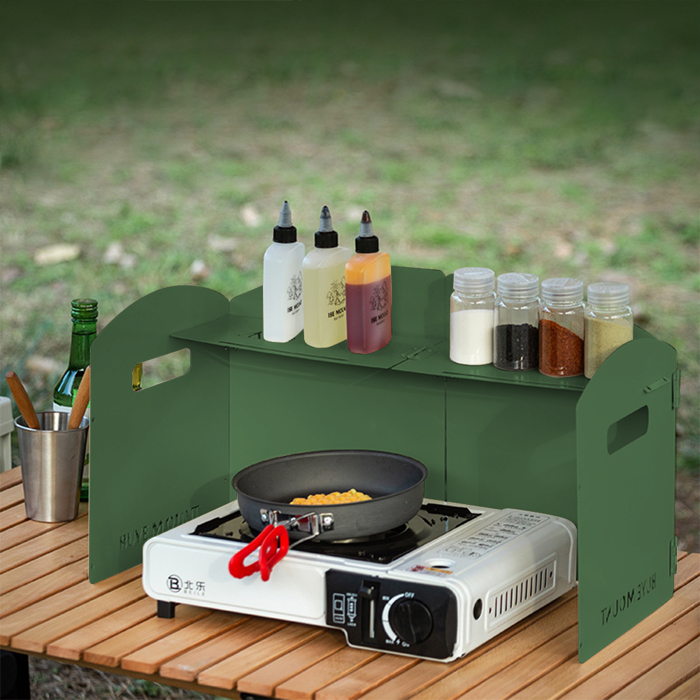 Pára-brisa dobrável para fogão - Camping Cooking Windscreen avaliação e preço