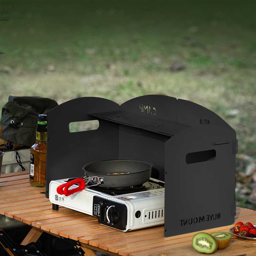 Pára-brisa dobrável para fogão - Camping Cooking Windscreen avaliação e preço