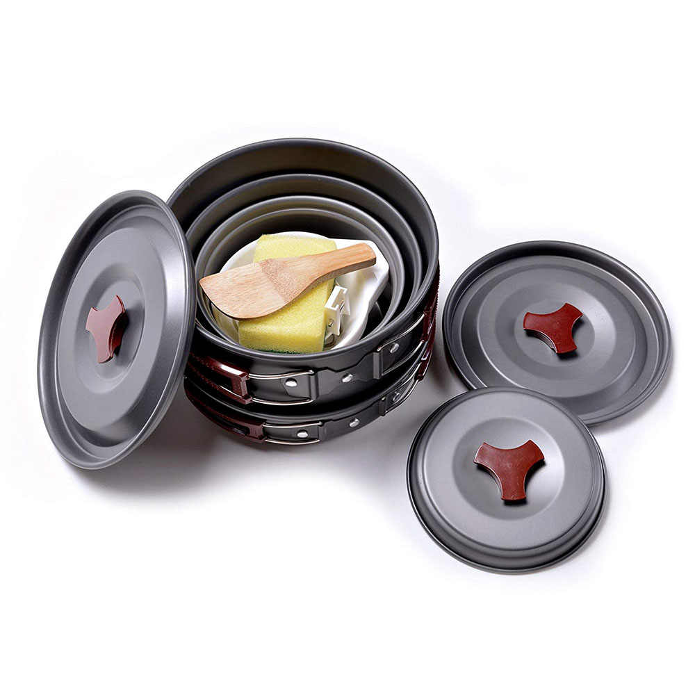 Kit de panelas para acampament - Camping Cooking Rice avaliação e preço