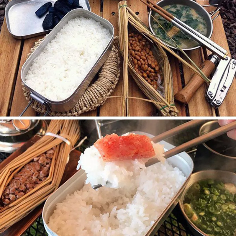 Nova caixa bento adulto quadra - Japanese Camping Cooking avaliação e preço